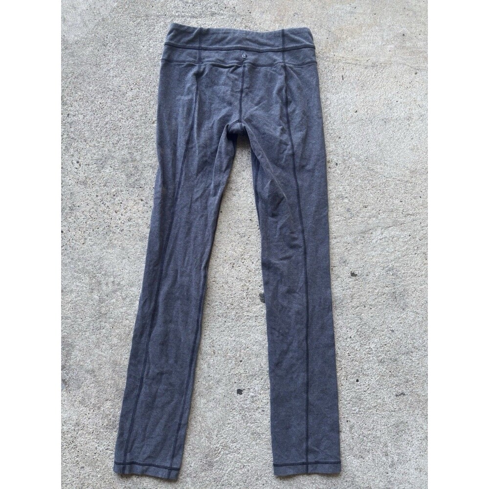 Lululemon Skinny Groove Pant Heathered Black Size 6